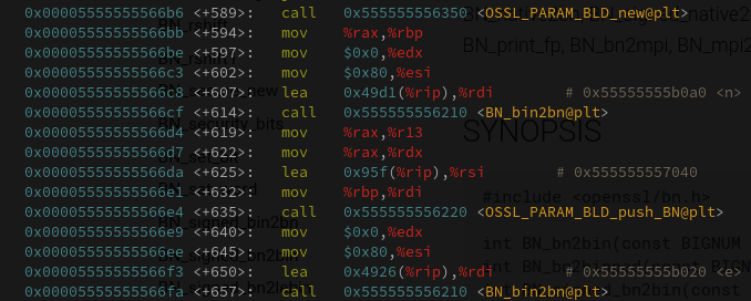 Check e and n values