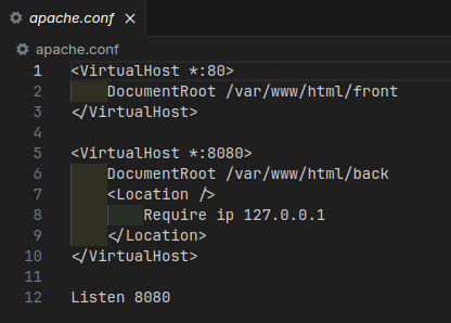 Apache Configuration